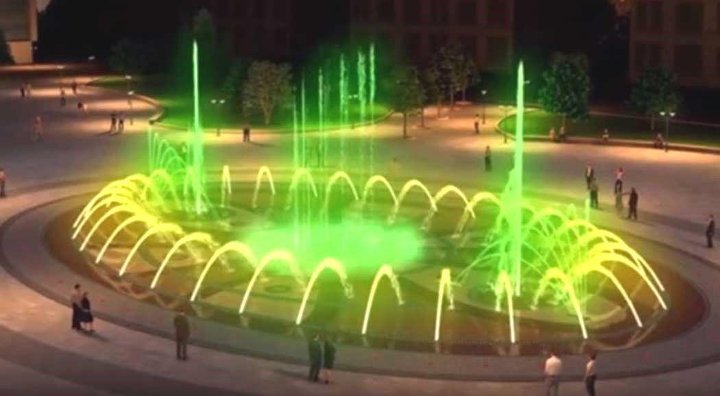 В Перми завершилось строительство нового фонтана на эспланаде 