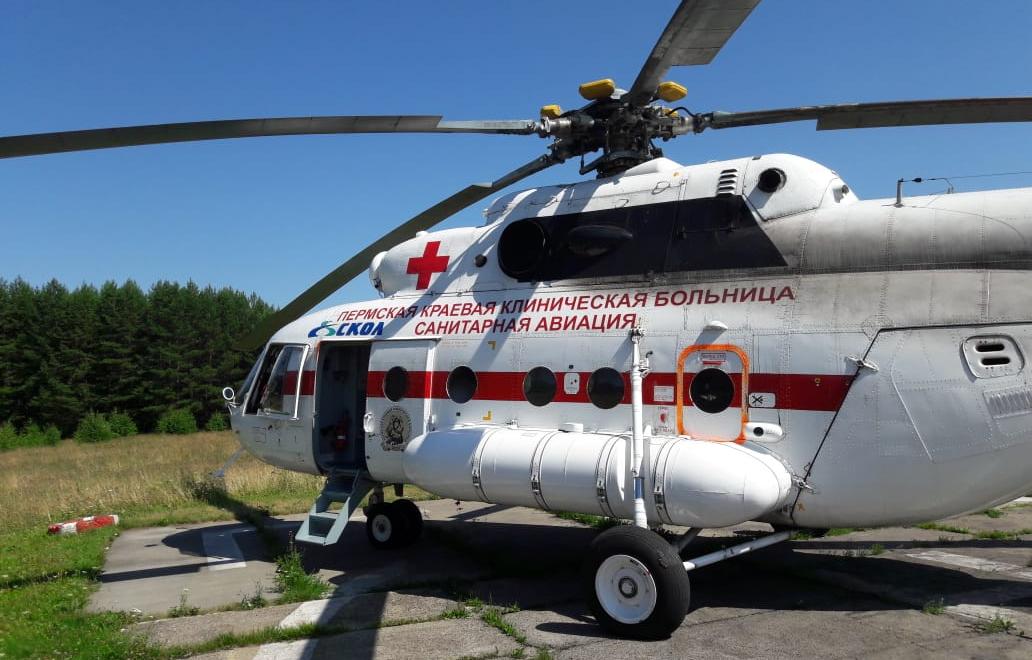 С начала года в Пермском крае санавиация спасла 208 человек