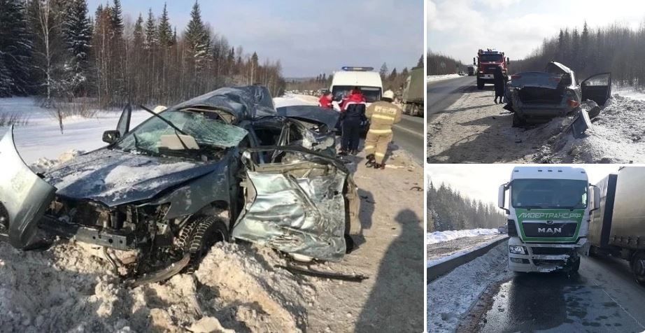 На трассе Пермь - Екатеринбург в ДТП с грузовиком погибла женщина