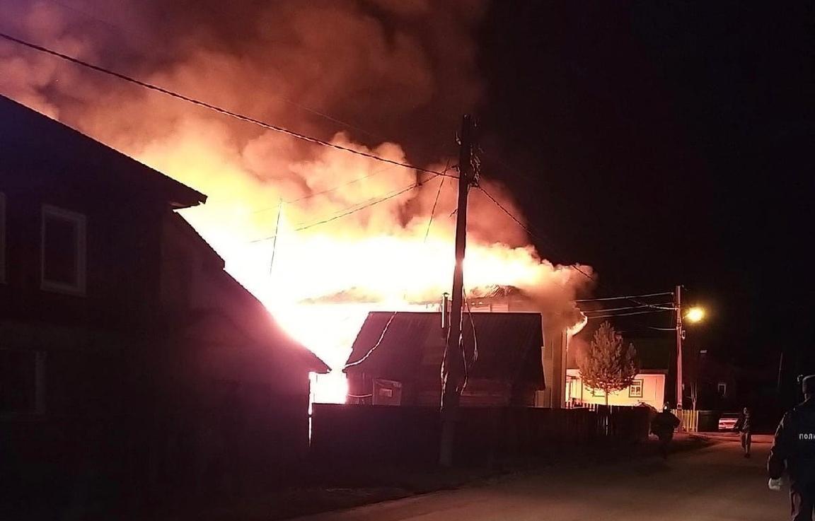 В Пермском крае сгорели два частных дома