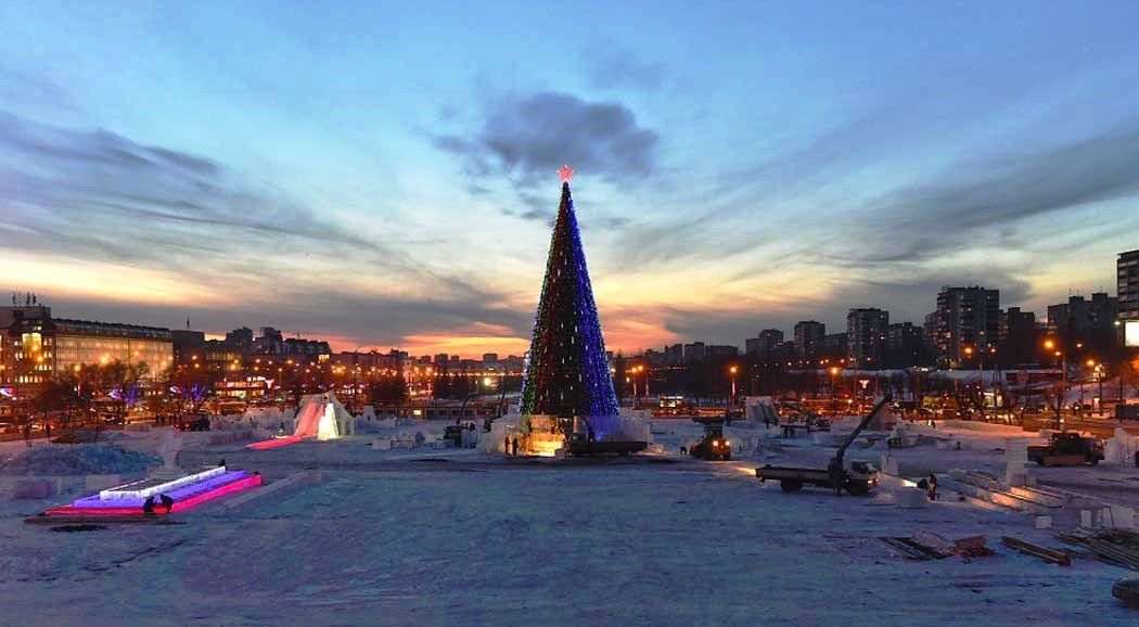 В новогоднюю ночь в Перми запретят парковку на эспланаде