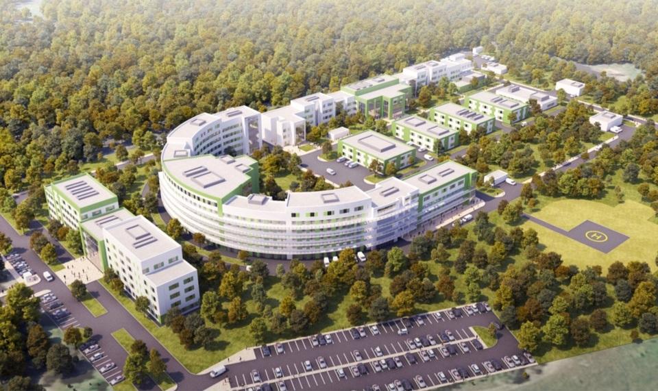 Новая инфекционная больница Перми будет состоять из 8 медицинских корпусов