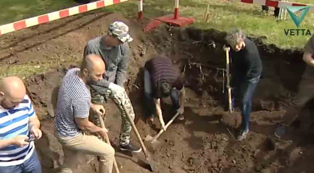 В Перми при раскопках на эспланаде найден человеческий череп
