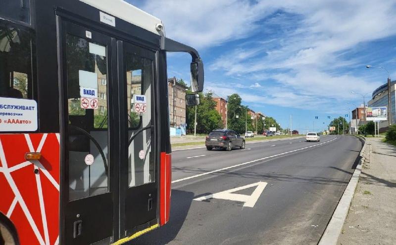 В Перми автобусы стали ездить быстрее по выделенной полосе на Чкалова