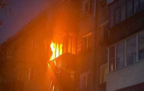 Ночью в Перми произошел пожар в пятиэтажке