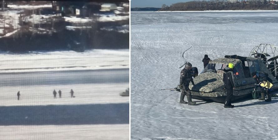 В Пермском крае на Каме 11 рыбаков унесло на оторвавшейся льдине