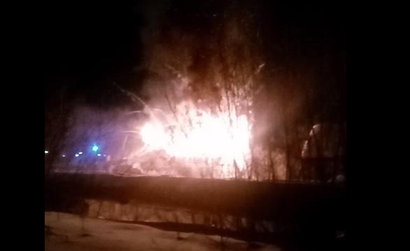 В Прикамье ночью горел частный жилой дом