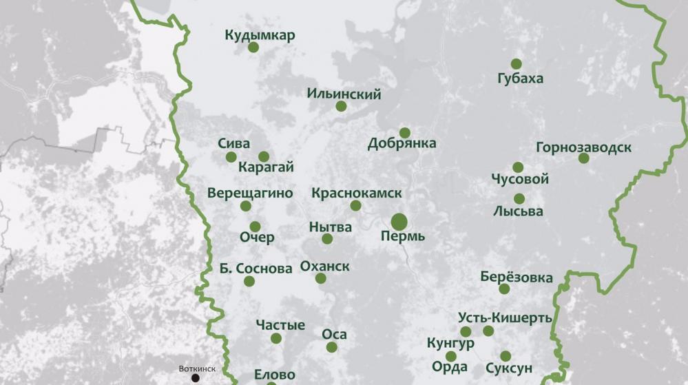 За прошедшие сутки коронавирус выявлен в 41 территории Пермского края