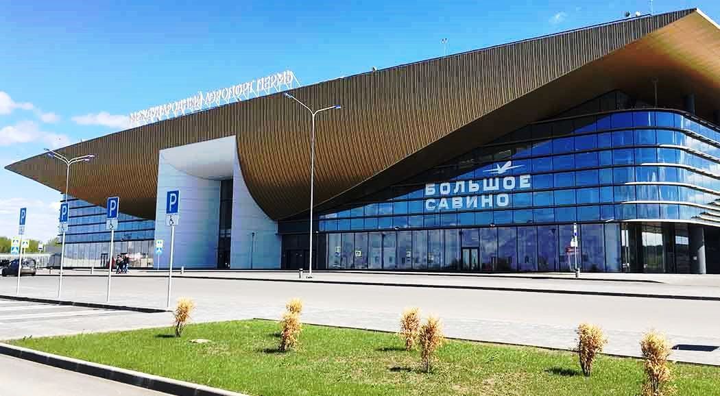 На здании нового терминала аэропорта Перми появилось название