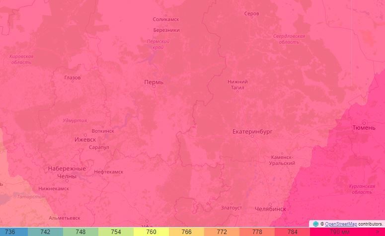 В Пермском крае 27 ноября ожидается аномально высокое атмосферное давление