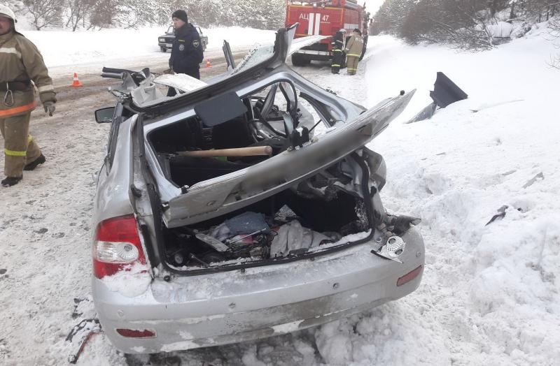 В Пермском крае легковушка врезалась в КАМАЗ. 1 человек погиб