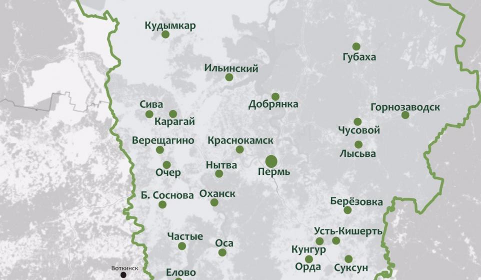 В Пермском крае за сутки COVID-19 выявлен в 30 территориях