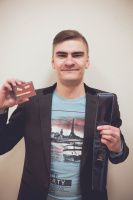 Рыжак Антон -приз от магазина мужской одежды "Трувор"
