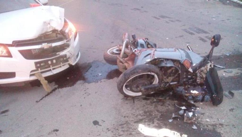 В Лысьве водитель Chevrolet сбил мотоциклиста