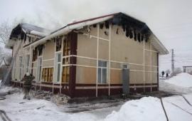 На станции Мулянка в Пермском крае сгорел вокзал
