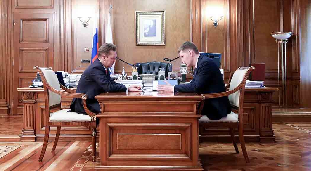 Максим Решетников и Алексей Миллер обсудили вопросы газификации Прикамья