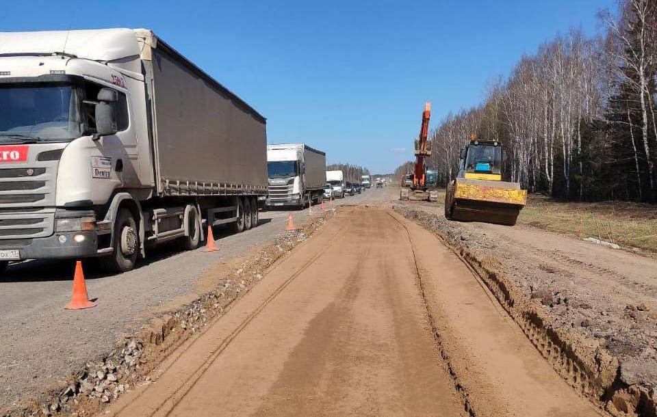 В Прикамье около Нытвы на 50% завершены ремонтные работы на трассе М-7 «Волга»