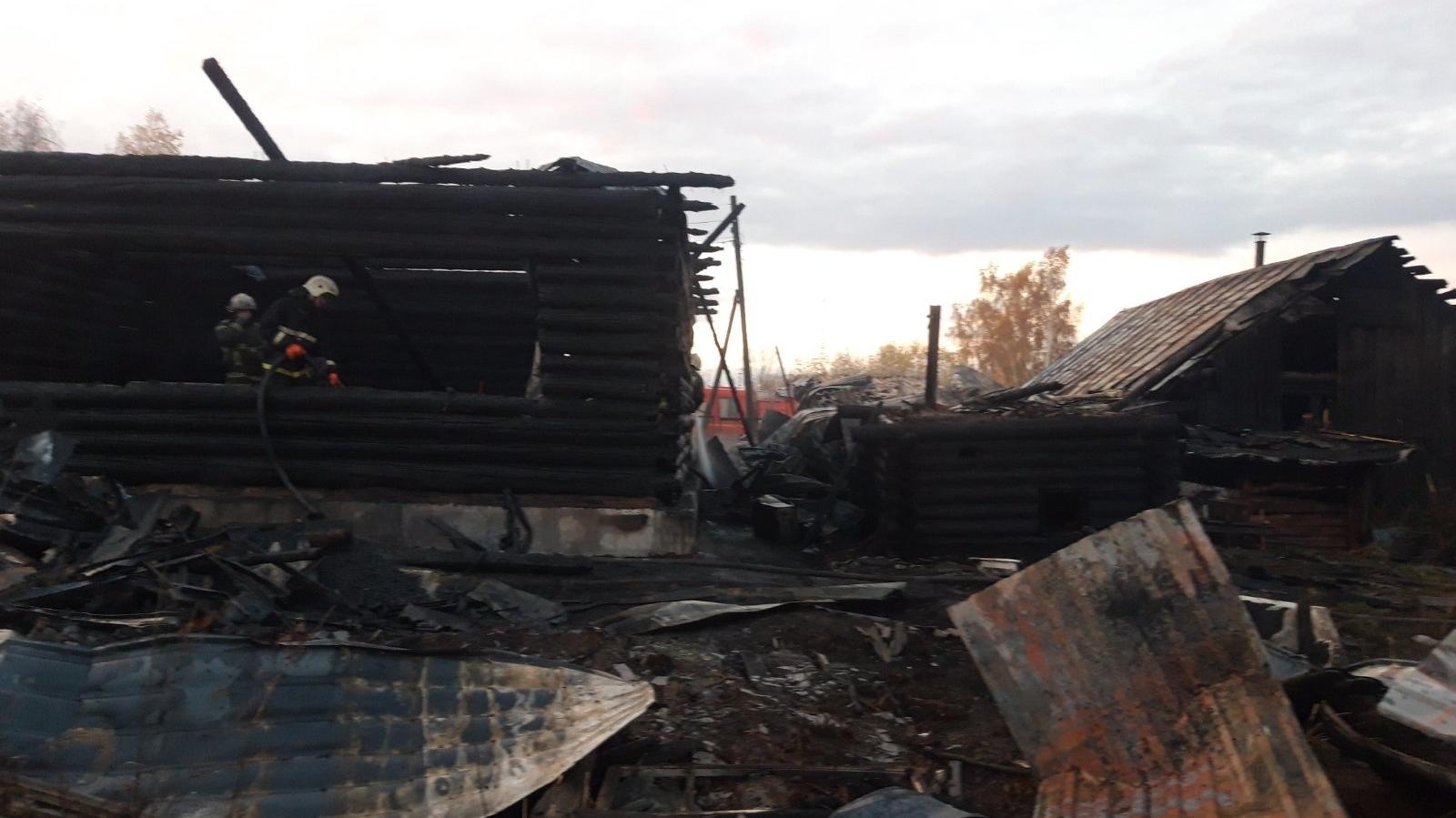 В Пермском крае при пожаре в жилом доме погибли люди