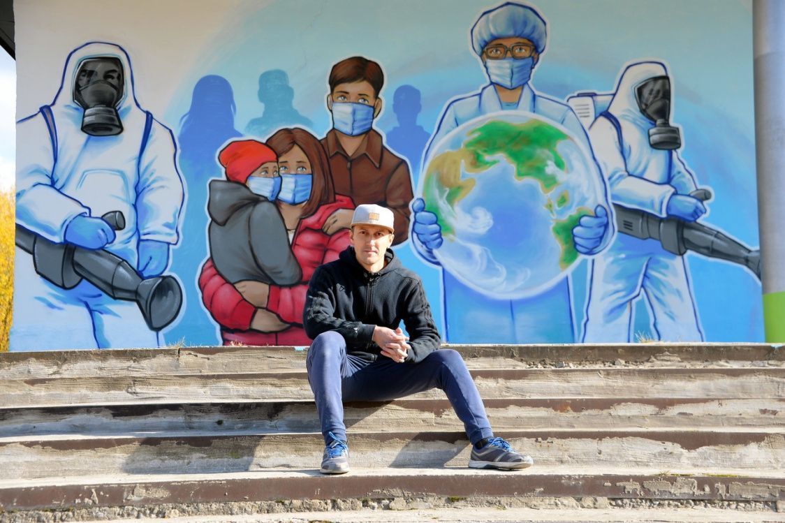 В Пермском крае появились граффити в поддержку врачей