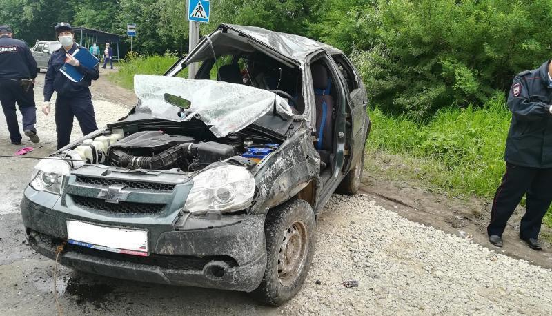 В Прикамье автомобиль опрокинулся в кювет, пострадали два человека